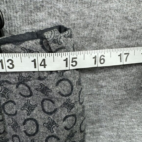 Non-branded Vintage C Logo Monogram‎ Gray faux wool Womens Pants Size 30x29 - Picture 6 of 8
